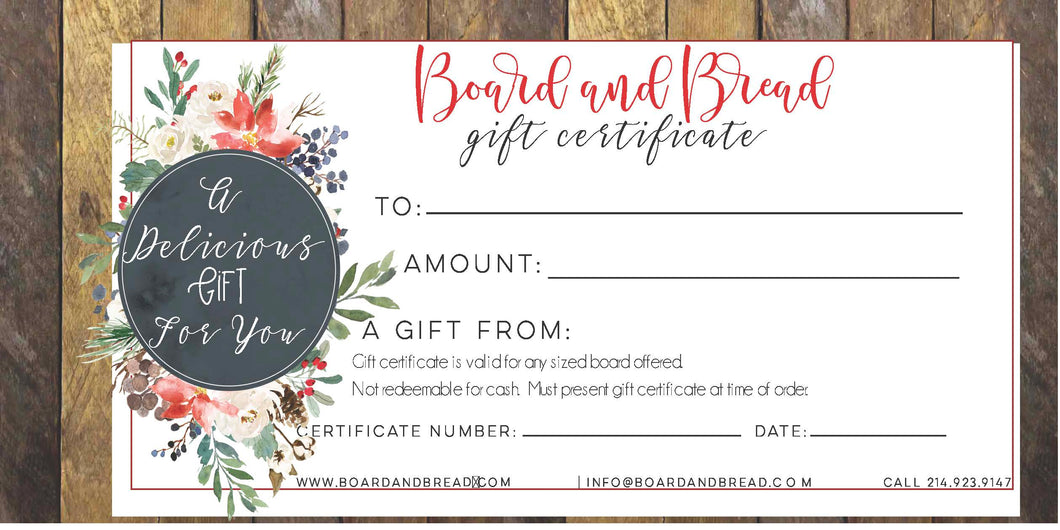 Board & Bread Gift Card